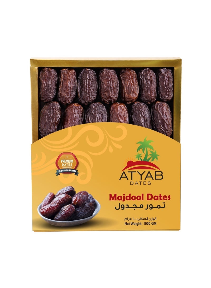Atyab Dates Medjool Dates 1000 grams & Ajwa Dates 1000 gram Bundle - Image 2